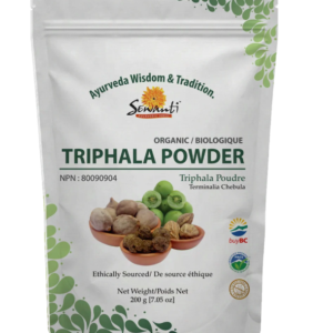 organic triphala powder phyllanthus emblica, terminalia bellirica, terminalia chebula